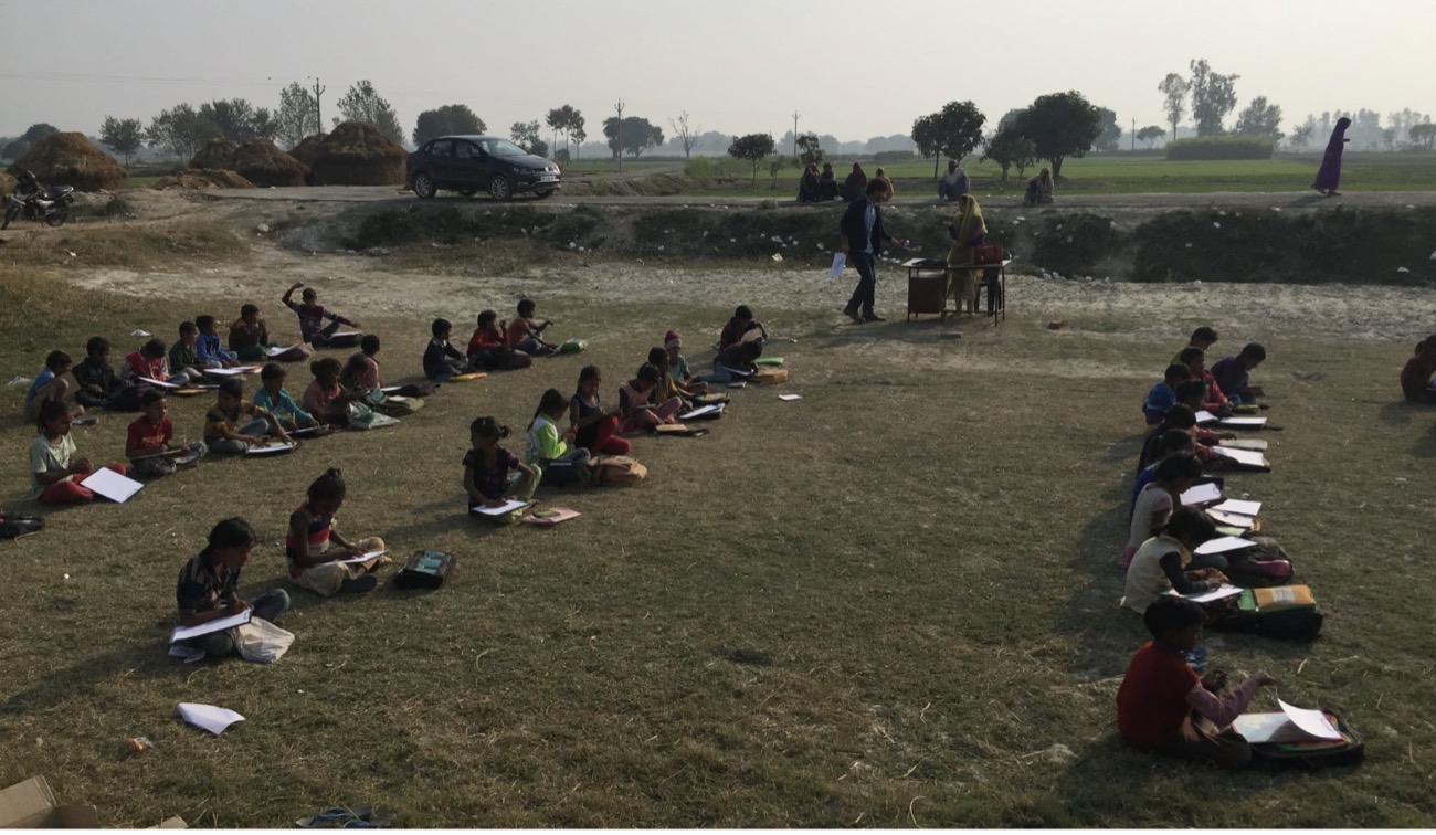 An open-field classroom, Masauli